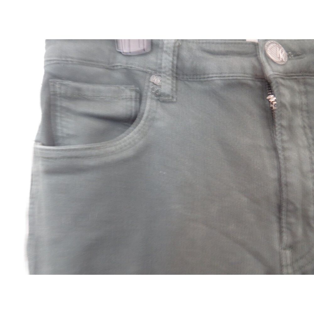 Kut MIA High Rise Fab Ab Toothpick Skinny Jeans Forest Green 12 EUC - Picture 6 of 8